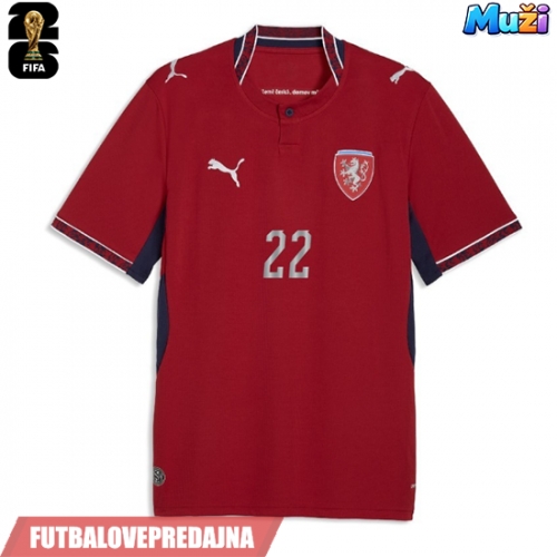 Lacne Muži Futbalové dres Česká republika Ladislav Krejci #7 MS 2026 Krátky Rukáv - Domáci